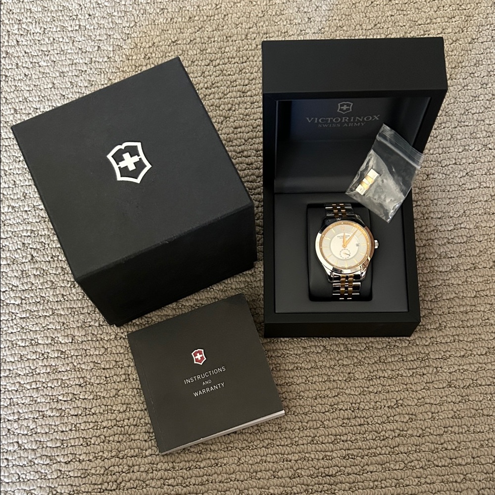 Victorinox Men's Gold and Silver Watch